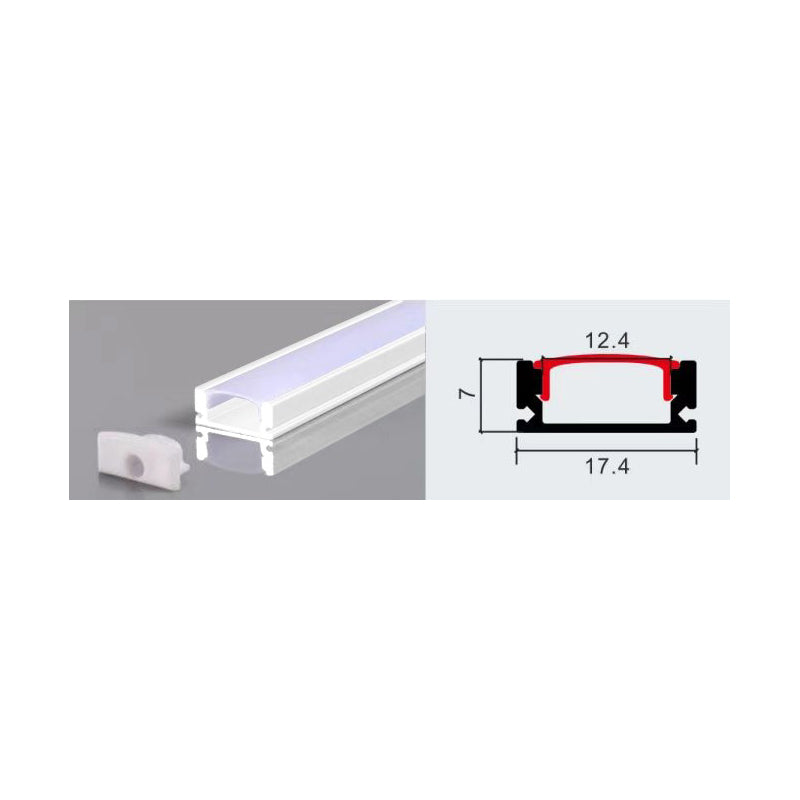 PERFIL PARA CINTA LED 2M SOBREPUESTO - Ledinnova