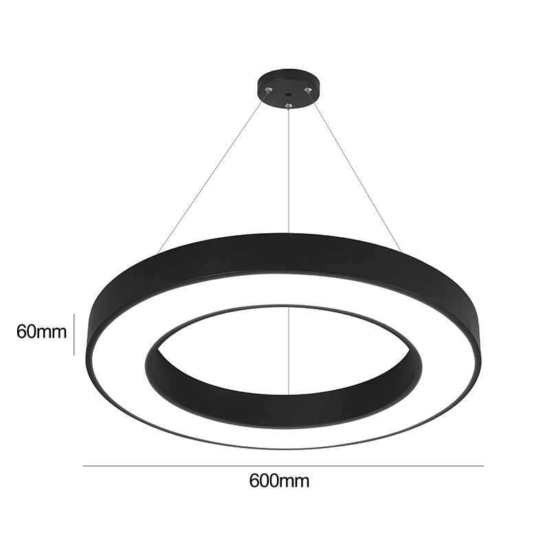 LAMPARA LED COLGANTE REDONDO LUNA 600MM 42W - Ledinnova