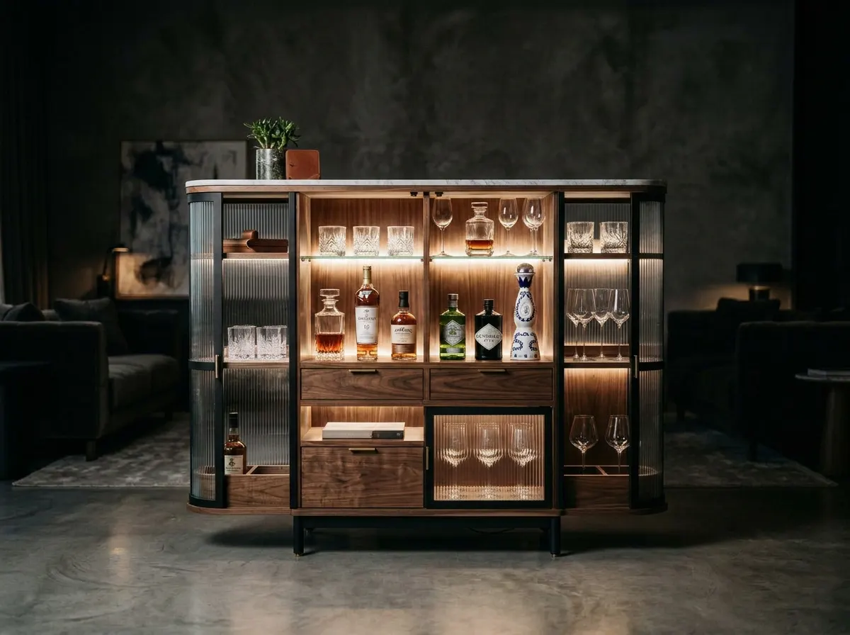 Vitrina · nogal