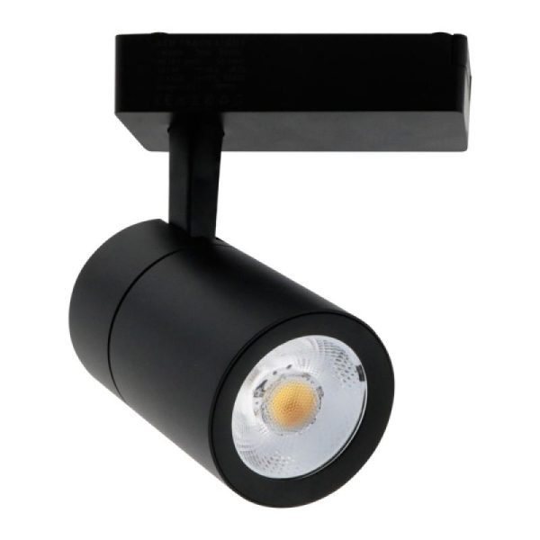 Foco de Riel 220V Monofásico Blanco o Negro (10W a 30W): Iluminación para Tiendas y Hogar