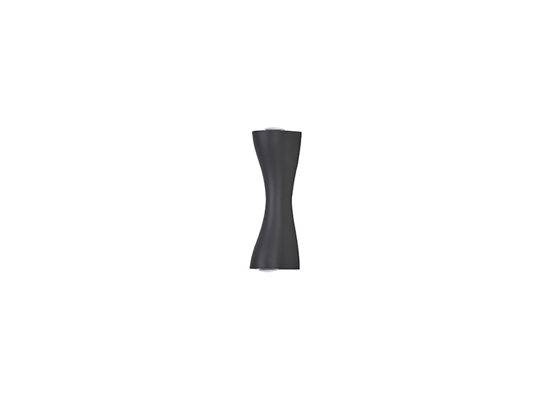 Aplique Exterior Negro 2x3W Reloj de Arena - Ledinnova