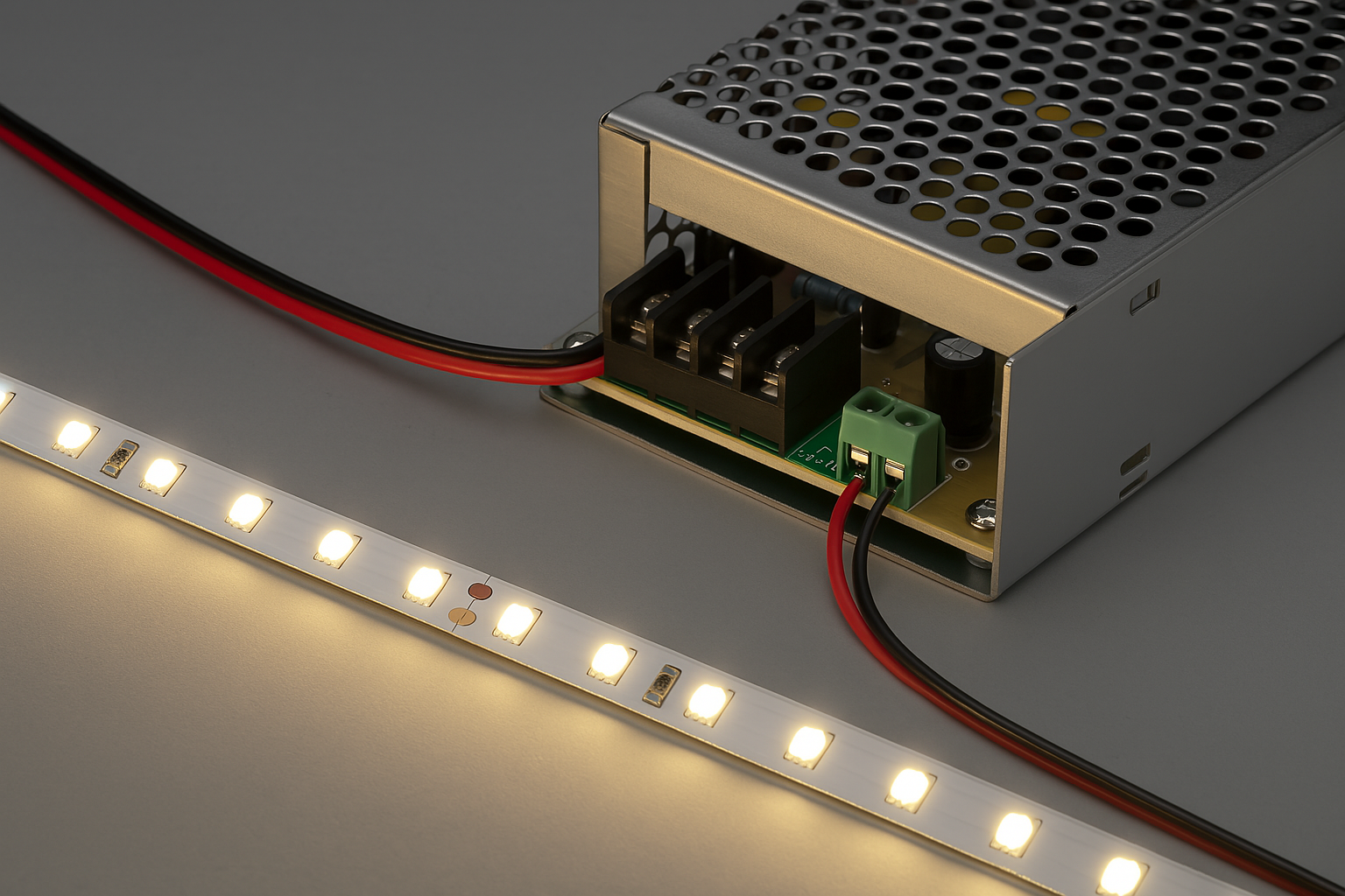 Fuente de Poder 12V IP20 para Tiras LED | Transformador Interior de Alta Calidad - Ledinnova